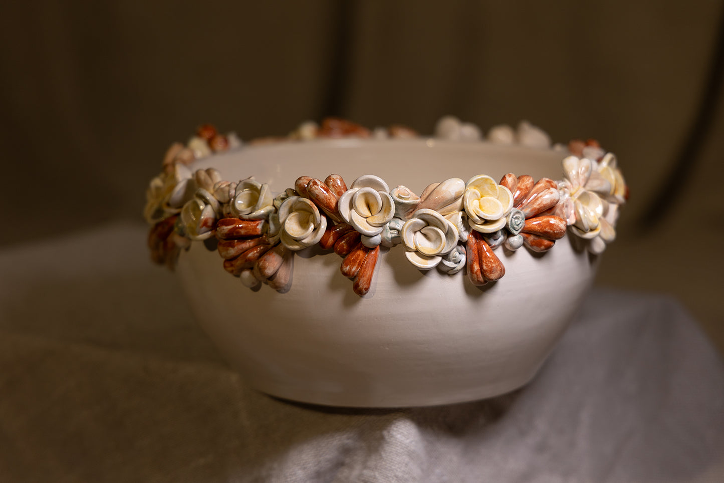 Taça com flores