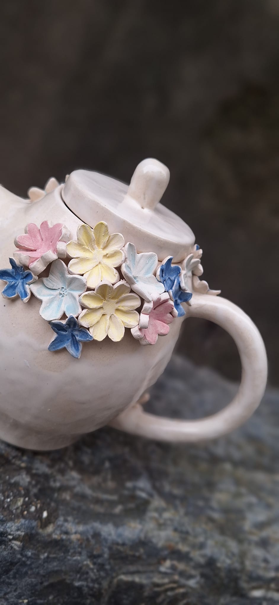 Bule con flores decoritava