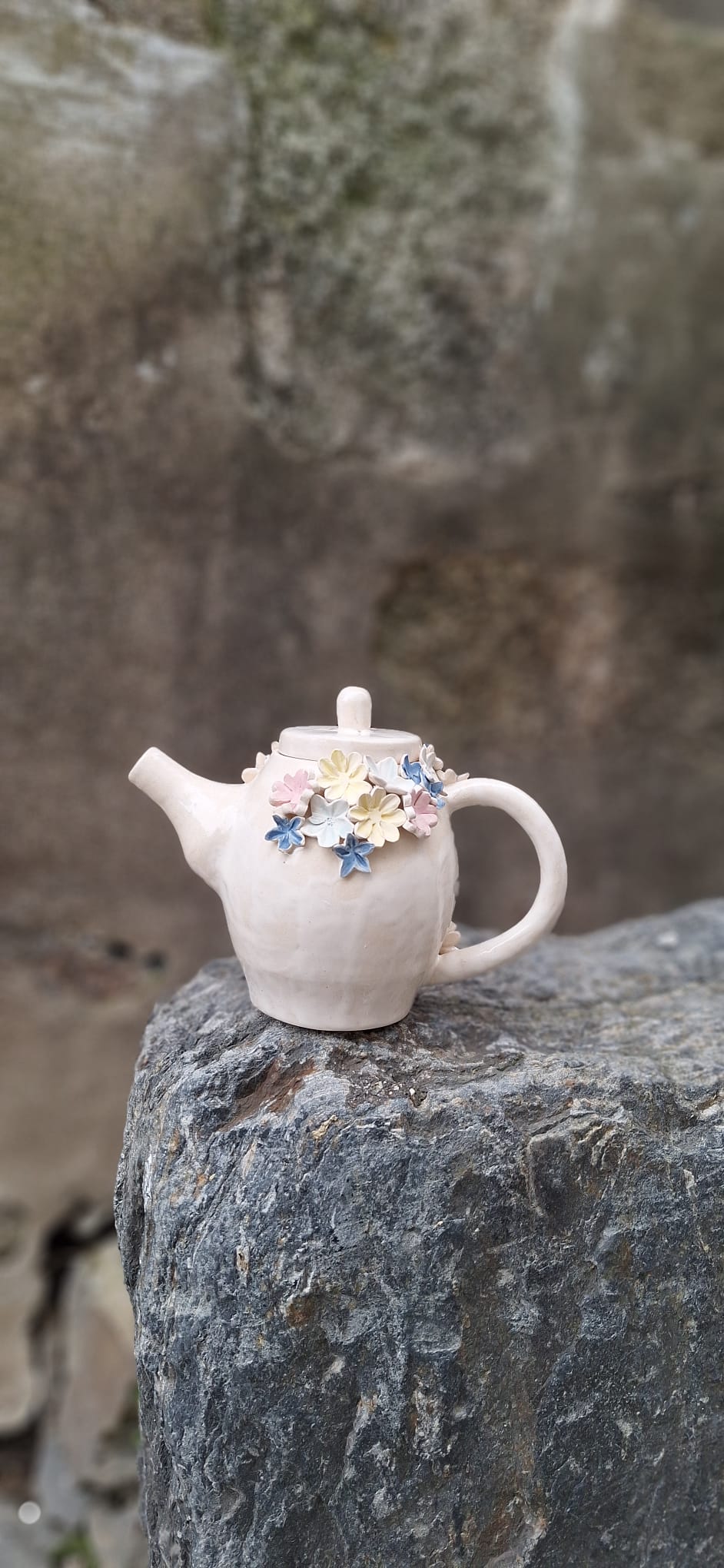 Bule con flores decoritava